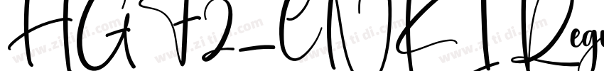 HGF2_CNKI Regular字体转换